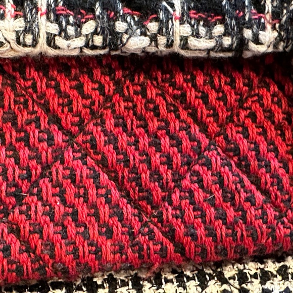 Chanel tweed red and black two flap bag - Picture 4 of 15